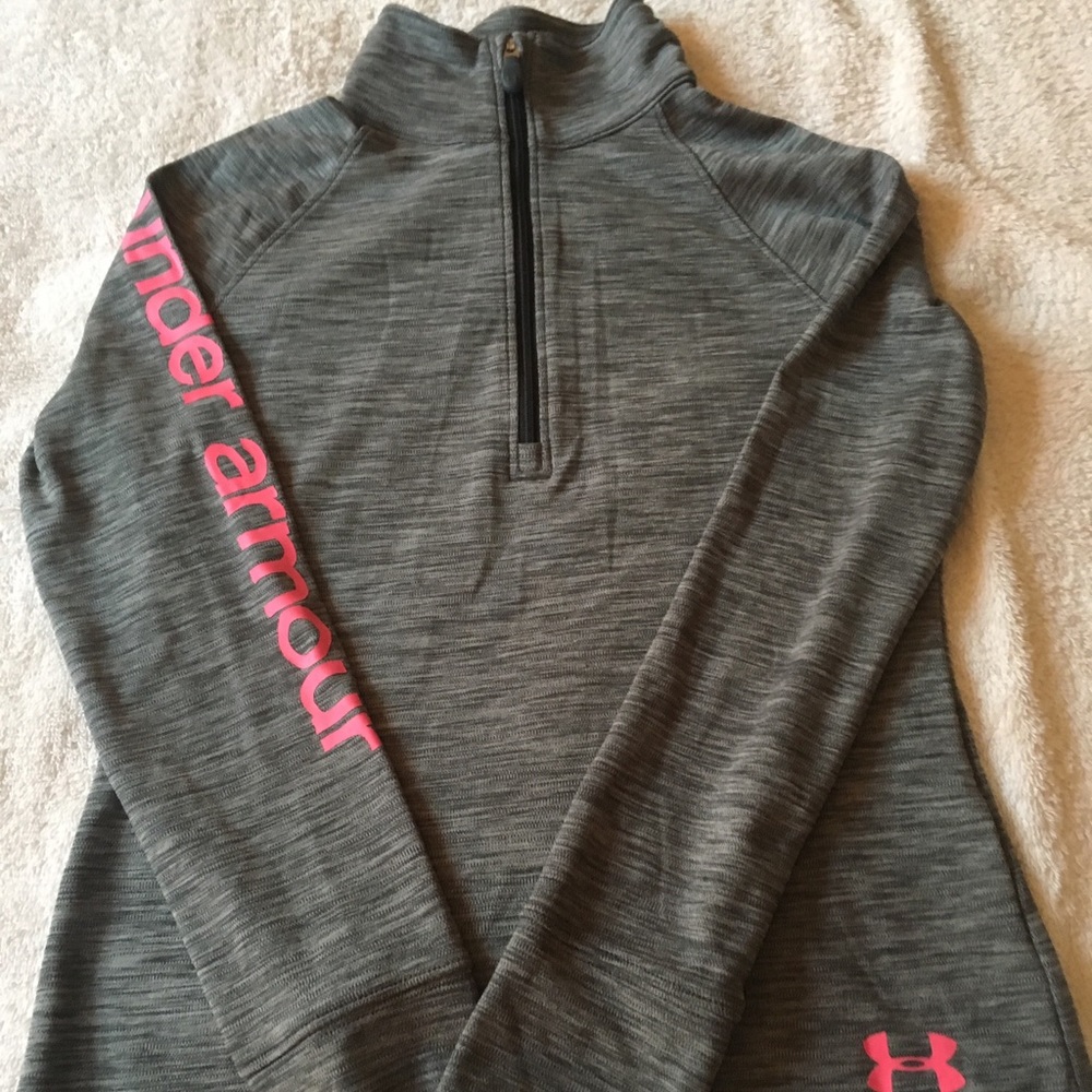 Girls Under Armour 3/4 zip sweatshirt